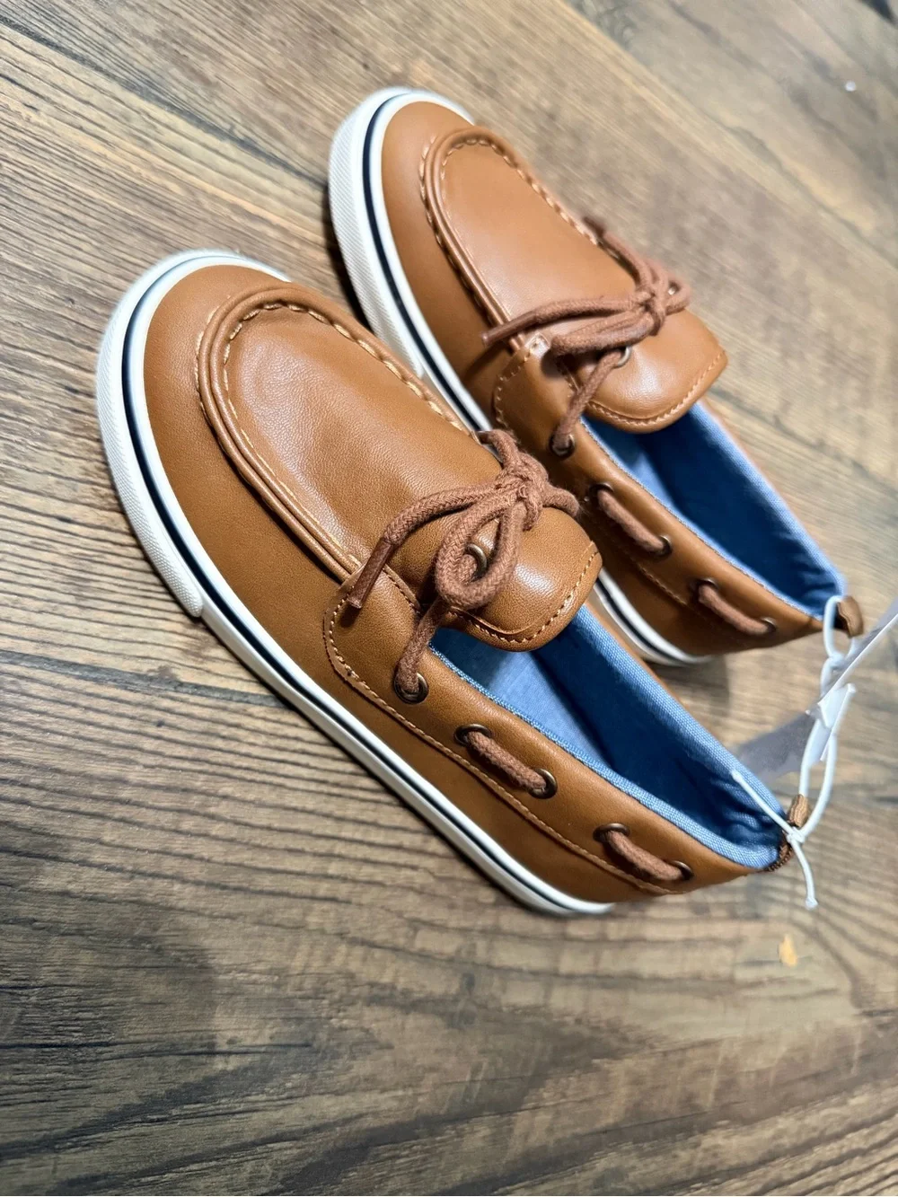 Old Navy Kids Moccasin Boat Shoes in Brown
